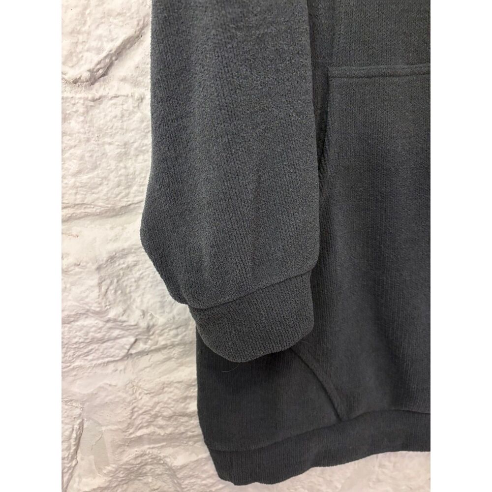 Free People Beach Chloe Pullover Charcoal Oversized Turtleneck Tunic Soft Cozy - Picture 4 of 7